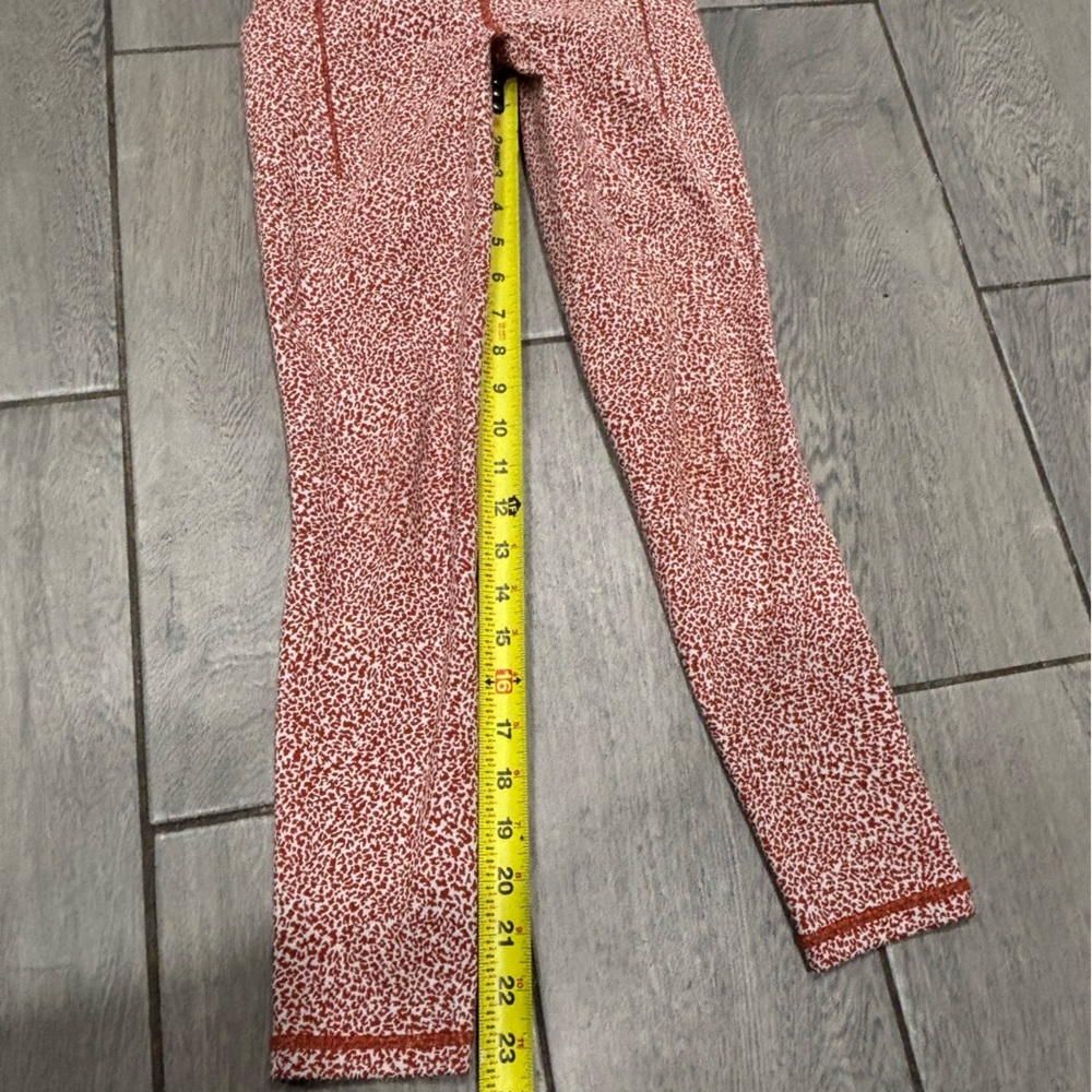 Athleta Salutation Stash Pocket Oxford Rust Leggings Size XXS - Picture 2 of 7